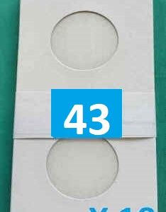 Self Adhesive Coin Holders Size 43 - 10 units