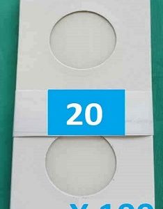 Self Adhesive Coin Holders 20 mm (Qty: 100)