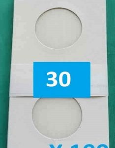 Self Adhesive Coin Holders Size 30 mm (Qty: 100)