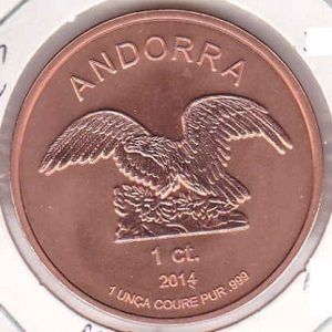 Andorra Cent 2014 Eagle