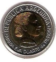 Argentina 1 Peso 1997 Eva Peron