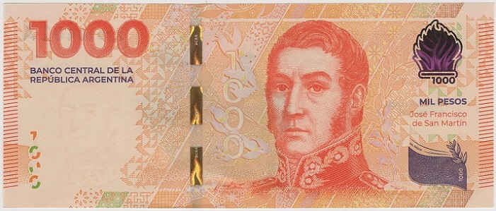 Argentina 1000 Pesos 2017