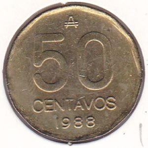 Argentina 50 cents 1988