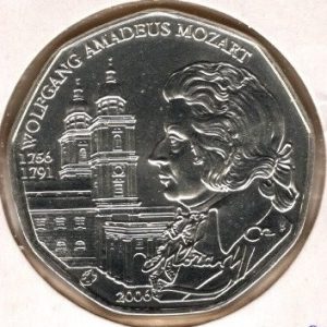 Austria 5 Euro 2006 Mozart