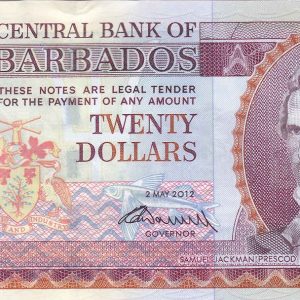 Barbados 20 Dollars 2012