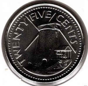 Barbados 25 Cents 2011