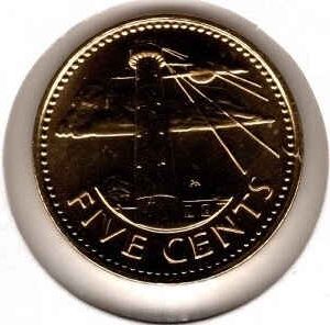 Barbados 5 Cents 2012