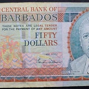 Barbados 50 Dollars 2007