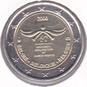 Belgium 2 Euro Human Rights