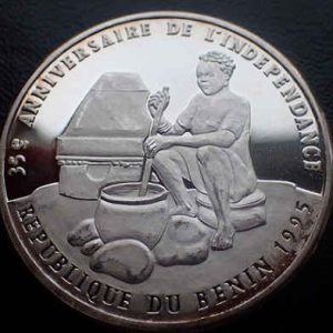 Benin 1000 Francs 1995 35 Years of Independence of Independence