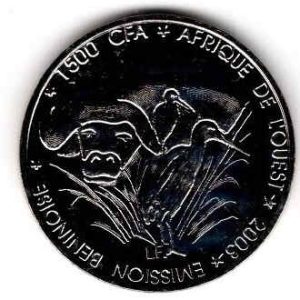 Benin 1500 CFA 2003