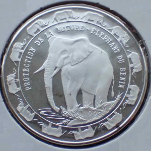 Benin 6000 Francs 1993 Elephant