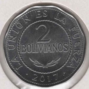 Bolivia 2 Bolivianos 2017