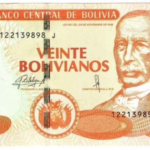 Bolivia 20 Bolivianos (2005)