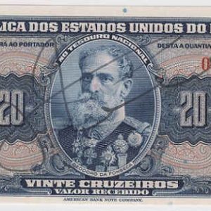 Brazil 20 Cruzeiros – signed –
