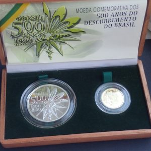 Brazil Set Discovery of Brazil 5 e 20 Reais 2000