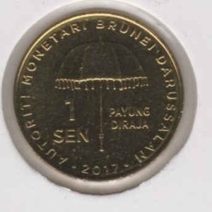 Brunei 1 Sen 2017 - 50 Anniversary Ascension to Throne
