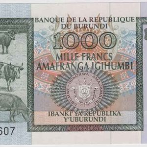 Burundi 1000 Francs 2009