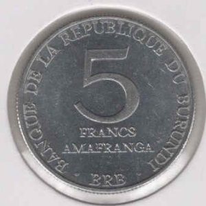Burundi 5 Francs 1980