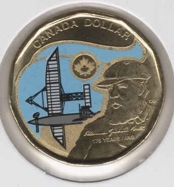 Canada Dollar 2022 Alexander Graham Bell Colored