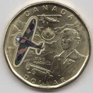 Canada 1 Dollar 2023 Elsie Macgill (Colored)