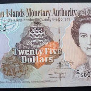 Cayman Islands 25 Dollars 2003