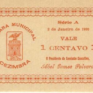 Sesimbra C.M. 1 Cent 1920 (Rare)