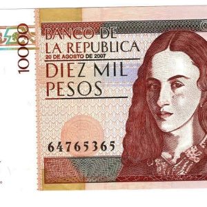 Colombia 10000 Pesos 2007