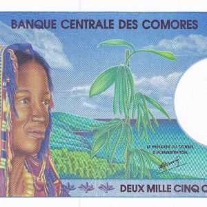 Comoros 2500 Francs 1997