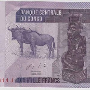 Democratic Republic of the Congo 10000 francs 2020