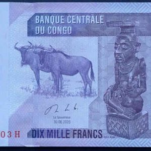Democratic Republic of Congo 10000 Francs 2020