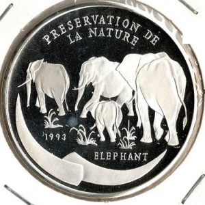 Congo Republic 1000 Francs 1993 - Proof