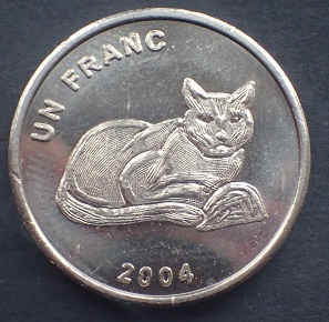 Congo Dem. Republic 1 Franc 2004