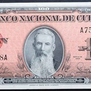 C!ba 100 Pesos 1959