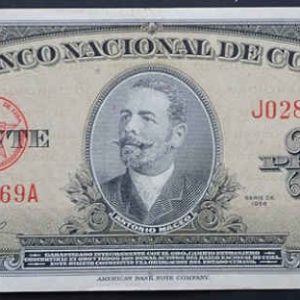 C!ba 20 Pesos 1958