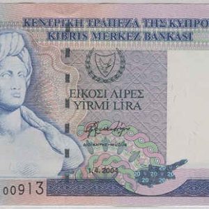 Cyprus 20 Pounds 2004