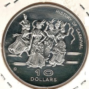 Dominica 10 Dollars 1978