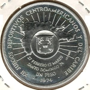Dominican Republic 1 Peso 1974