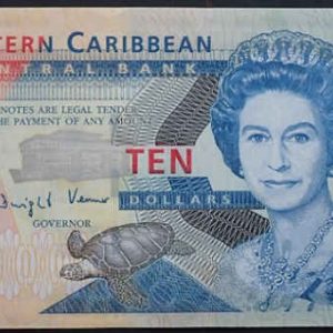 Eastern Caribbean States 10 Dollars (2008)
