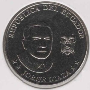 Ecuador 25 Centavos 2023 Jorge Icaza