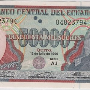 Ecuador 50000 Sucres 1999