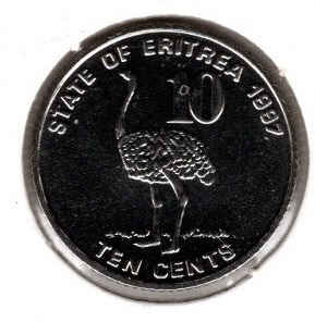 Eritreia 10 Cents 1997