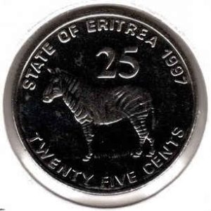 Eritreia 25 Cents 1997