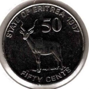 Eritreia 50 Cents 1997