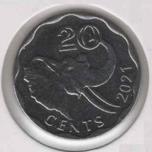 Eswatini 20 Cents 2021