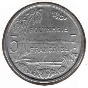 French Polynesia 5 Francs 1965