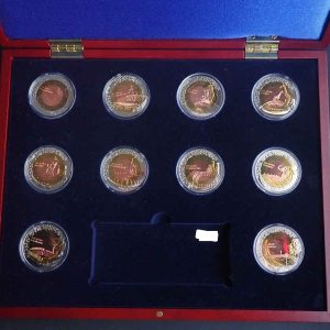 Fiji 1 Dollar 2010 World Cup South Africa (10 coins)