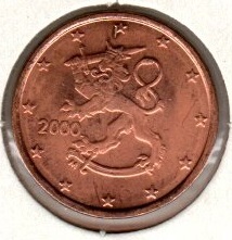 Finland 1 Cent 2000