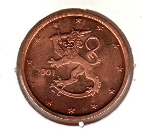 Finland 2 Cents 2001
