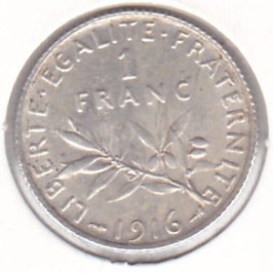 France 1 Franc 1916